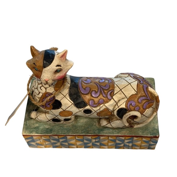 Jim Shore Calliope Cat Folk Art 2005 Heartwood Creek Enesco V4004863 Mosaic - Picture 5 of 8